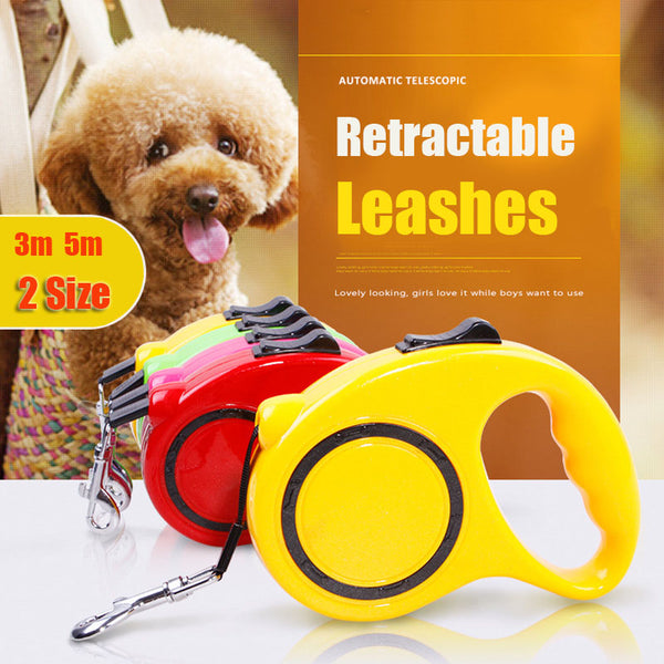 Two Size Pet Retractable Dog Leash Dog Collar