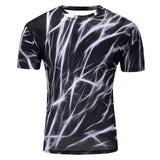 Water Droplet Printed 3D Short Sleeve T-Shirt