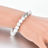 Tiger Eye Natural Stone Mala Bead Dog Paw  Bracelet