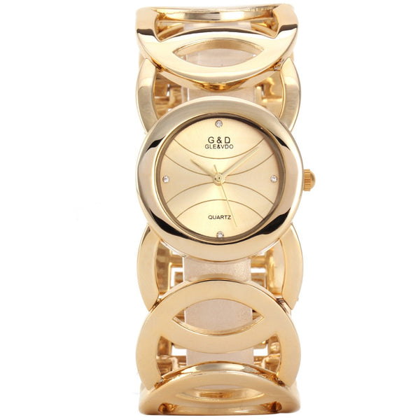 Women's Watches  Gold Luxury Bracelet Watch
