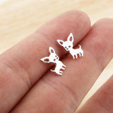 Tiny Chihuahua Earrings for Women