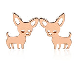 Tiny Chihuahua Earrings for Women
