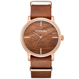 Wooden Color Watches Men Quartz Casual Watch