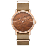 Wooden Color Watches Men Quartz Casual Watch