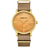 Wooden Color Watches Men Quartz Casual Watch