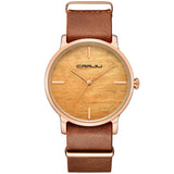 Wooden Color Watches Men Quartz Casual Watch