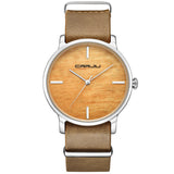 Wooden Color Watches Men Quartz Casual Watch