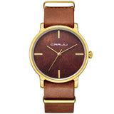 Wooden Color Watches Men Quartz Casual Watch